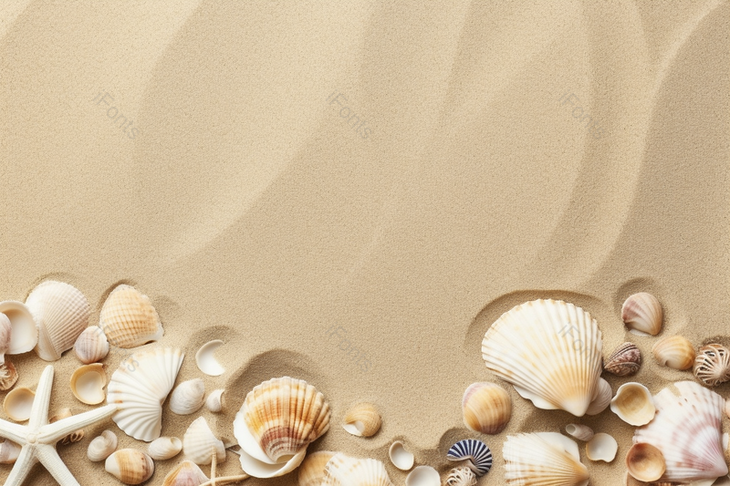 三伏天里在沙滩上捡贝壳,高清,摄影图,摄影图片,图片大全,摄影图免费下载